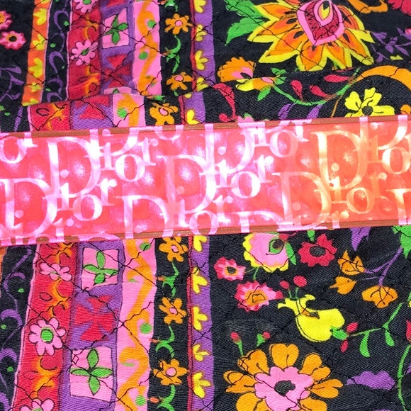 DIOR Neon Orange Slap bracelet 3D reflective Y2K - Picture 4 of 7